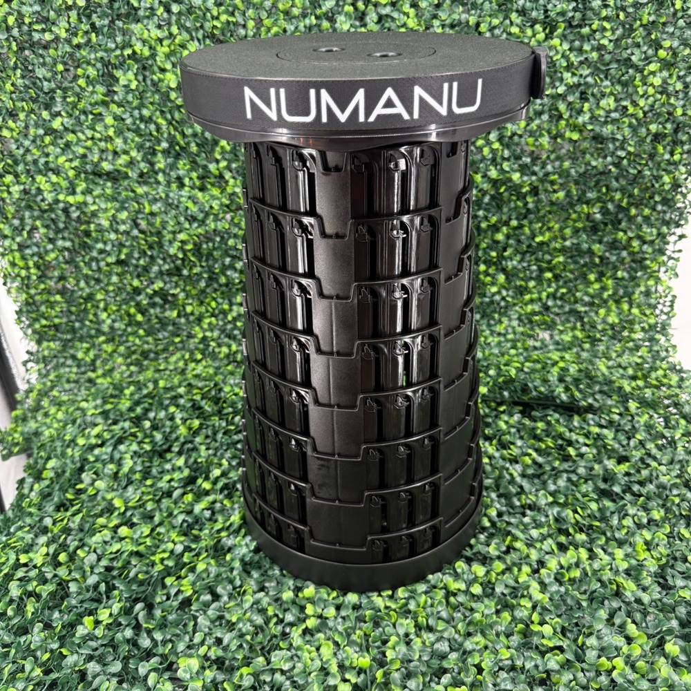 NUMANU Portable Collapsible Stool Telescopic Adjustable Seat with Carrying Bag
